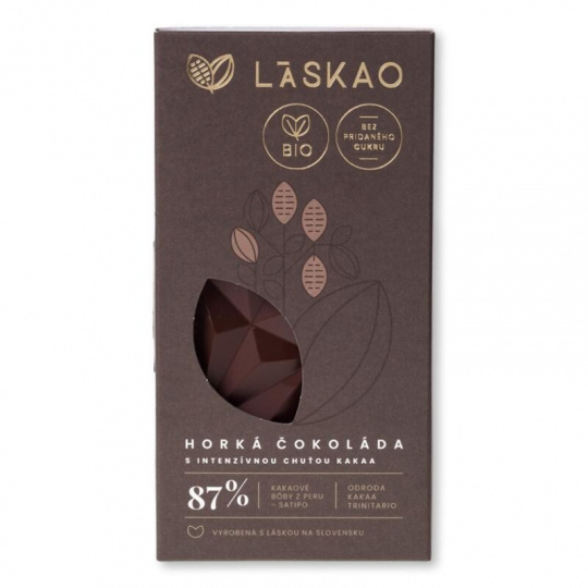 LASKAO 87% BIO hořká čokoláda
