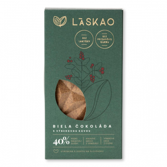 LASKAO Bílá čokoláda s kávou